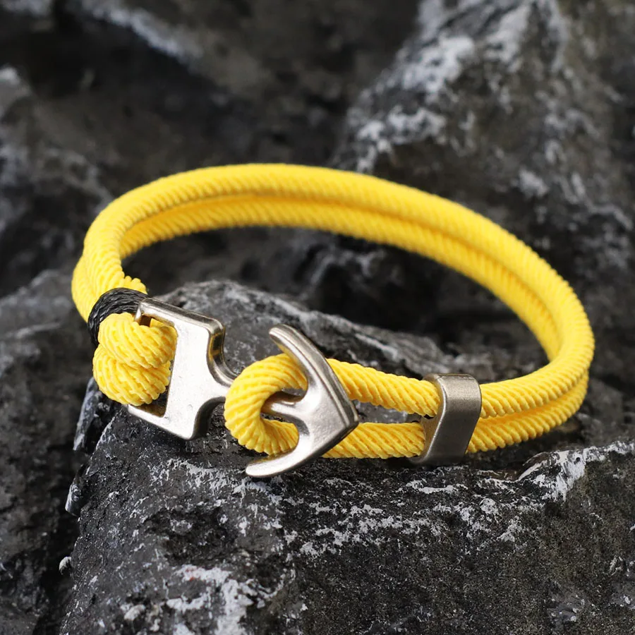 Nautical Anchor Rope Bracelet for Men Outdoor Sports