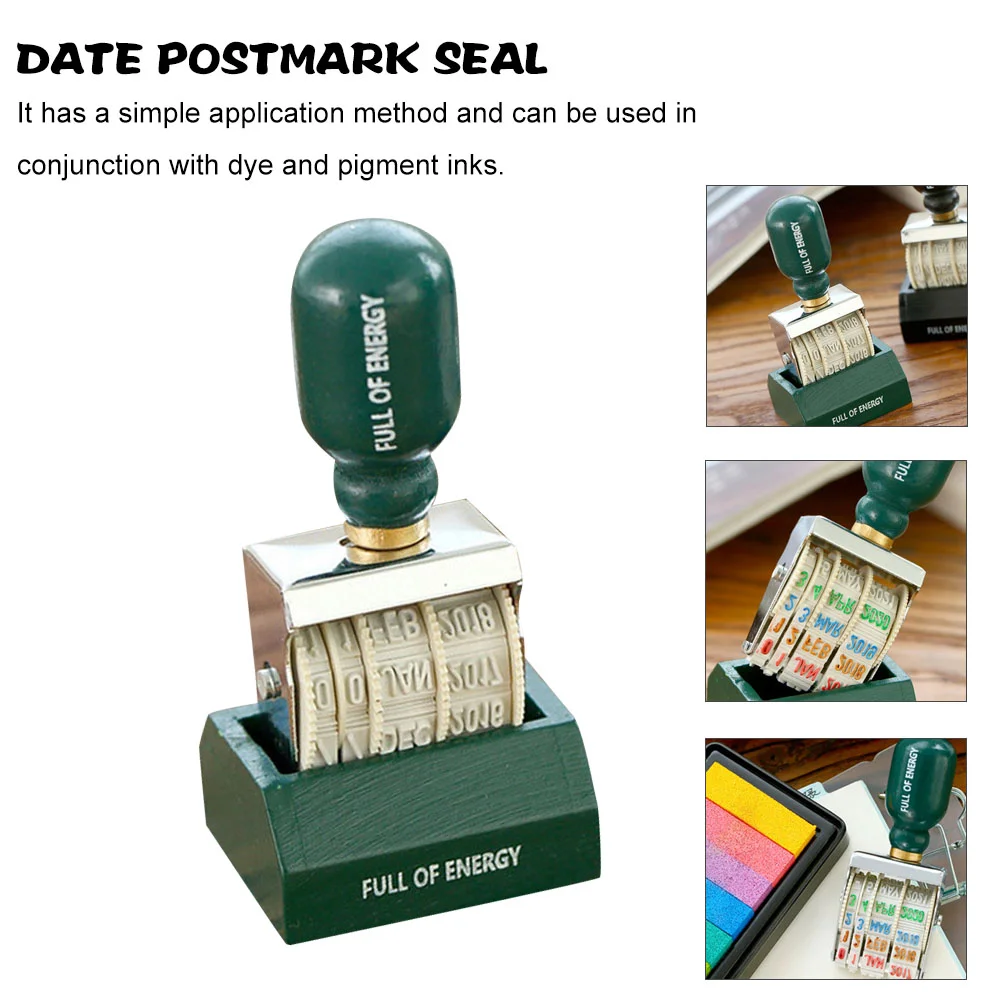 Date Stamp DIY Planner Diy Craft Stamp Knob for Scrapbooking Digital Seal Journal Diy Craft Stamp