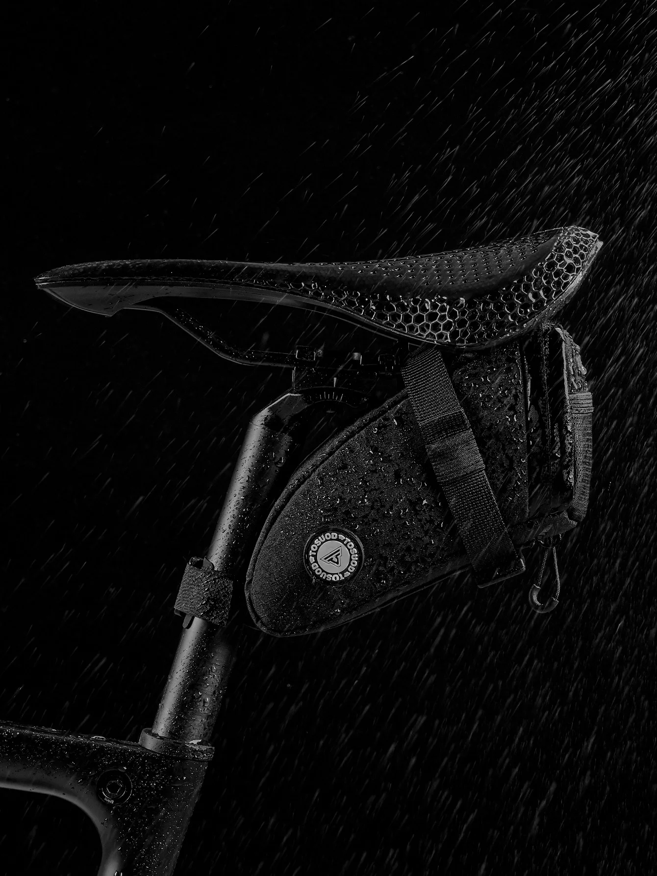 TOSUOD Fahrrad-Satteltasche, 1,2 l, wasserdicht, großes Fassungsvermögen, Reißverschluss, verschleißfest, Hecktasche, MTB, Rennrad, Outdoor, Radfahren, Zubehör – Detail 9