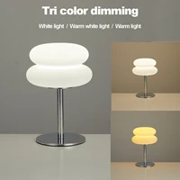 Lamp bedside table plastic lampshade  LED lamps mushroom table lamp USB Plug 9-level brightness dimming ambient light 1