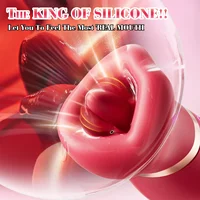 4 IN 1 Drehen Mund Saug Klitoris Vibrator für Frauen Nippel Zunge Lecken Sucker Paar Masturbator Weibliche Erwachsene Sex Spielzeug 3