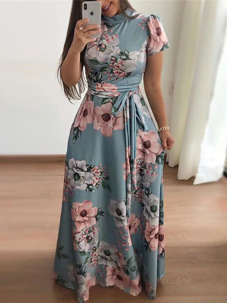 Women Summer Maxi Dress 2022 Casual ...