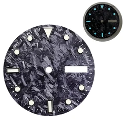 Blue/Green Luminous Watch Dial with Calendar Feature, 28.5mm (BGW9 Double Calendar)