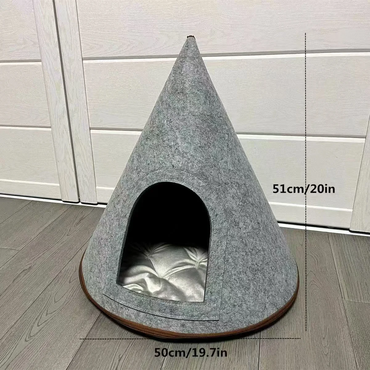 Christmas Tree Cat Bed DIY Yarn Tools Package felt cat tent