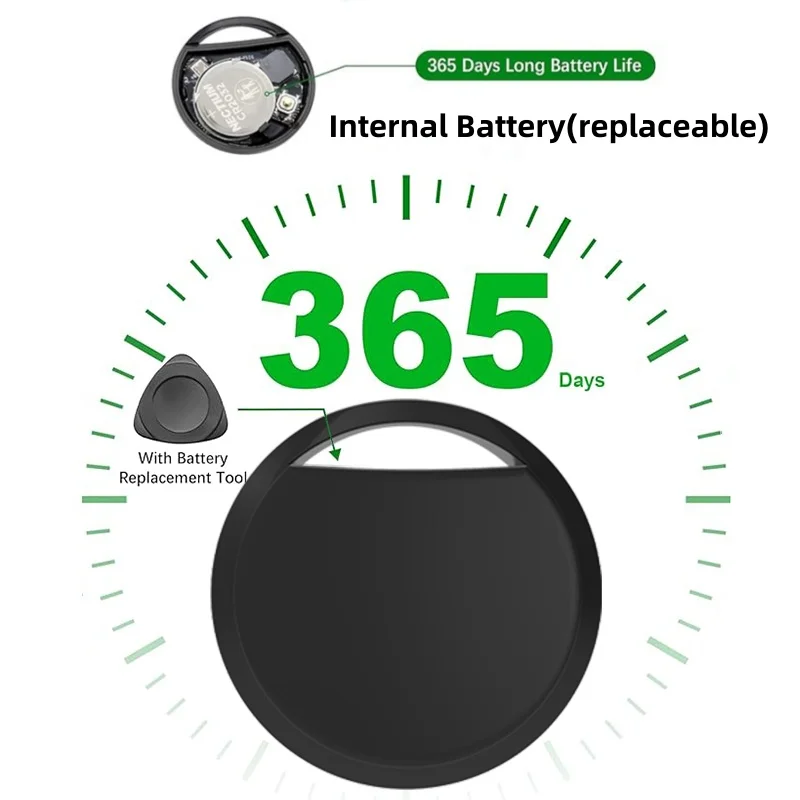 Localizzatore anti-smarrimento di sicurezza RSH per tag IOS Funziona con Apple Trova il mio localizzatore GPS Bluetooth per bagagli, carte, denaro, moto, animali domestici - immagine 2