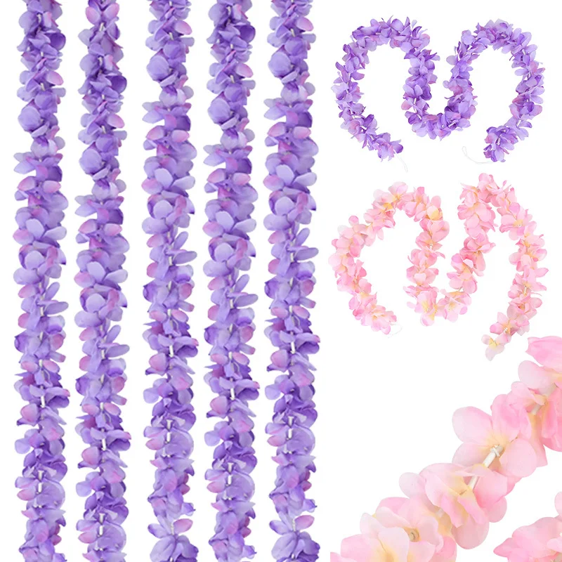 1 Stück Künstliche Glyzinien-Girlande Hängende Kunstblumen Seidenblumen-Kette Hochzeitsbogen-Hintergrund Brautparty-Zubehör