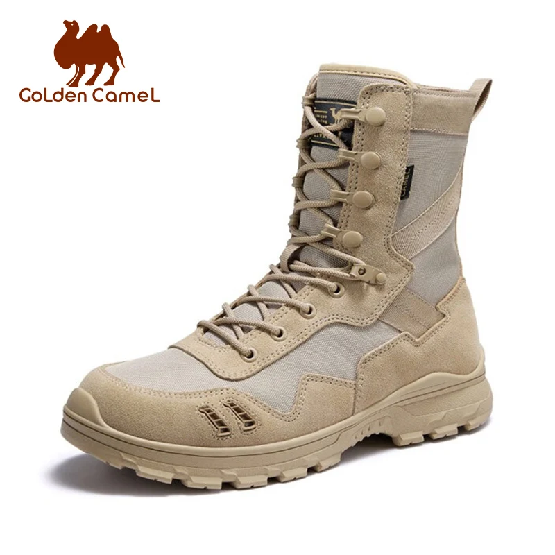 Golden Camel Outdoor Men's Shoes Combat Martin Boots High Top Boots ...