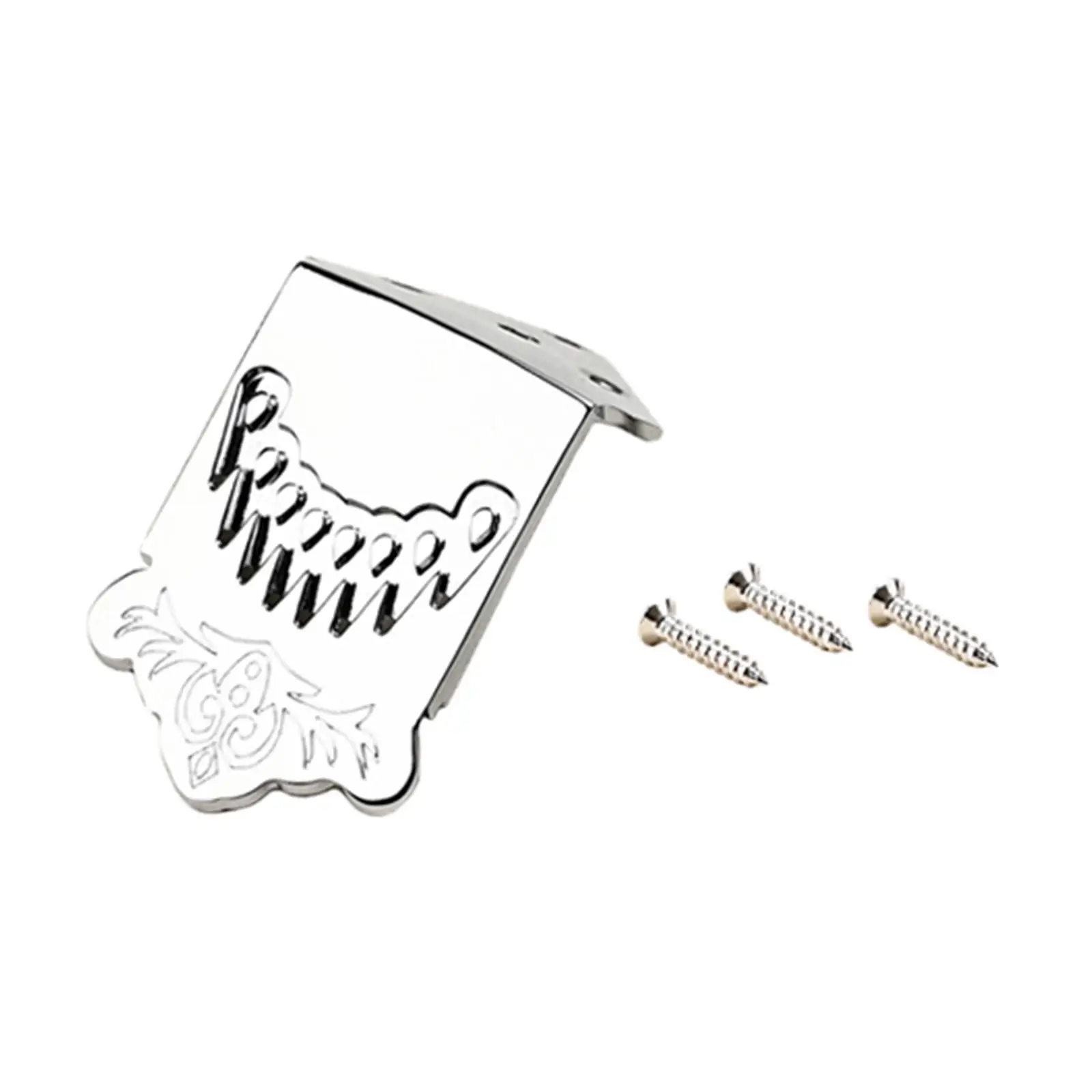 Mandolin Tailpiece Parts 8 String Replaces Mandolin Parts Replacement with 3 Mounting Screws for Guitar