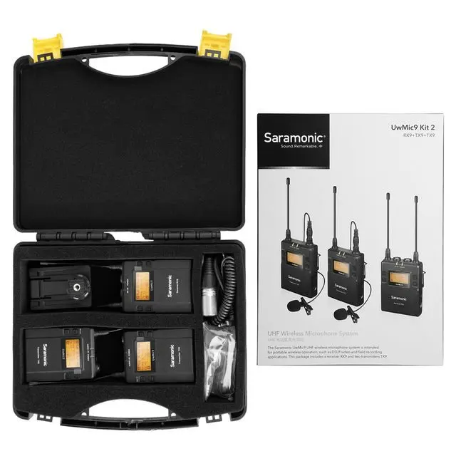 Saramonic Professional UHF Lavalier Wireless Microphone System for DSLR Camcorder Broadcast