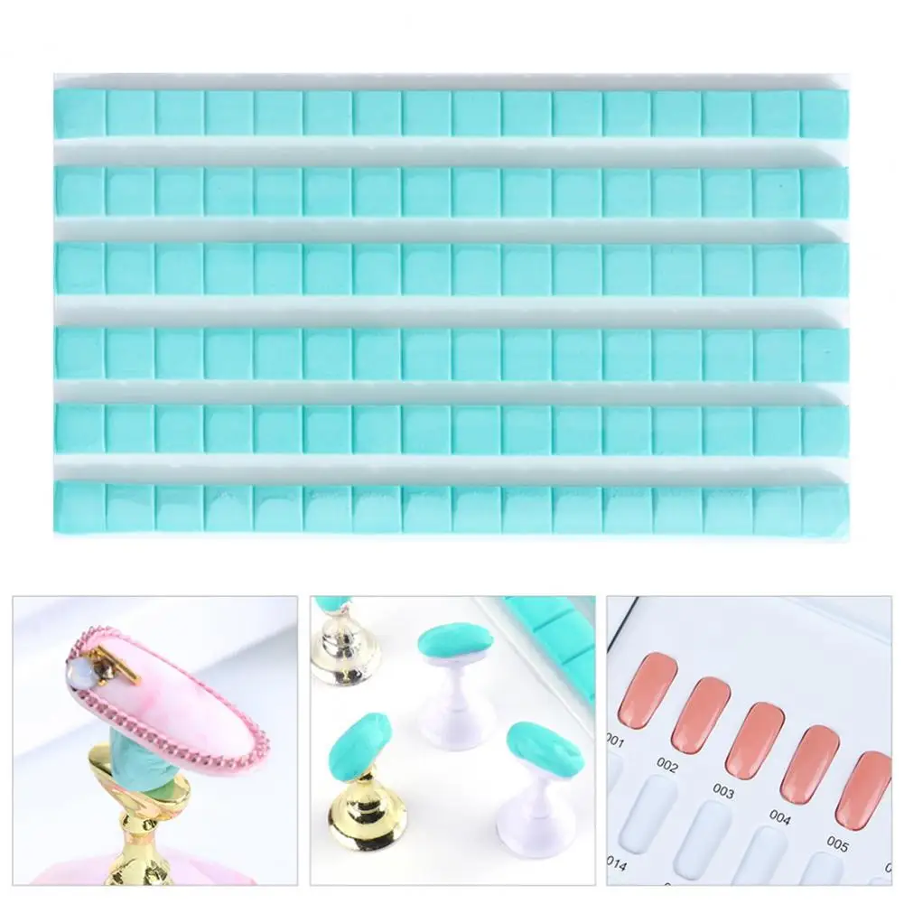 Nail Art Clay 96 Grids Good Stickiness Flexible Reusable Removable Nail Adhesive Glue Clay Sticky Tack Putty Nail Salon Supply 2