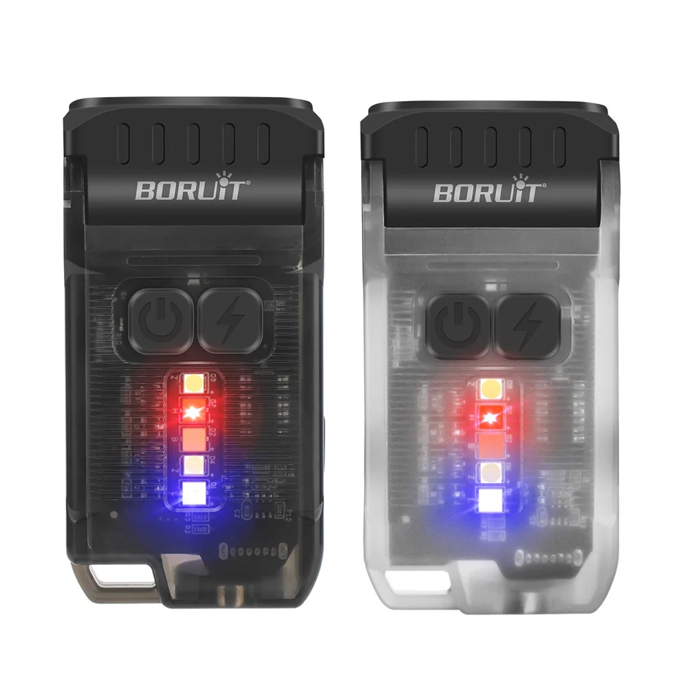 مصباح يدوي LED دوار لسلسلة المفاتيح، قابل لإعادة ا...