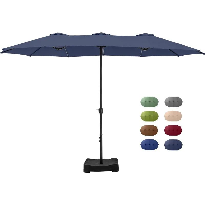 15FT Rectangle Double-Sided Patio Umbrella 1