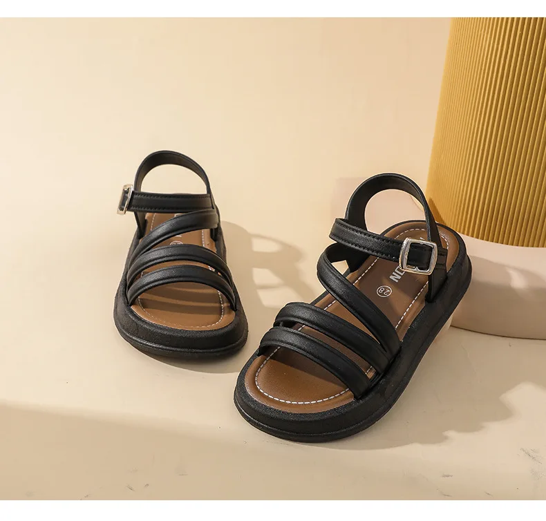 2026 Elegante Sommer-Neuheit: Koreanische Prinzessinnen-Kindersandalen – Stylische, vielseitige und niedliche Schüler-Sandalen mit offener Zehenpartie – Detail 15