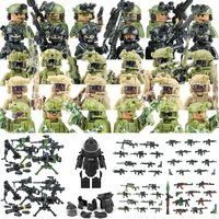 City SWAT Ghost Commando Figures Special Forces Building Blocks Modern Army Soldier Police Military Weapon Bricks Toys For kids 1