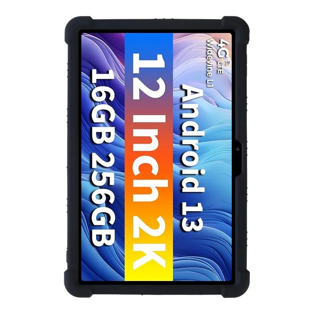 Tablet case For Teclast T60 12" Tablet Case Shockproof Airbags Soft Silicone Teclast T60 12inch Ajustable Stand Precise Cutouts Cover
