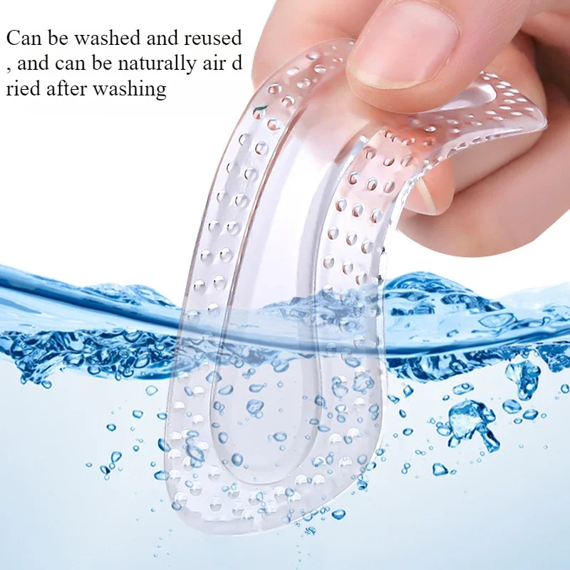 Non Slip Shoe Pads High Heels Adjustable Insoles GEL Heel Protectors Women Silicone Cushion Foot Care Products 1Pair