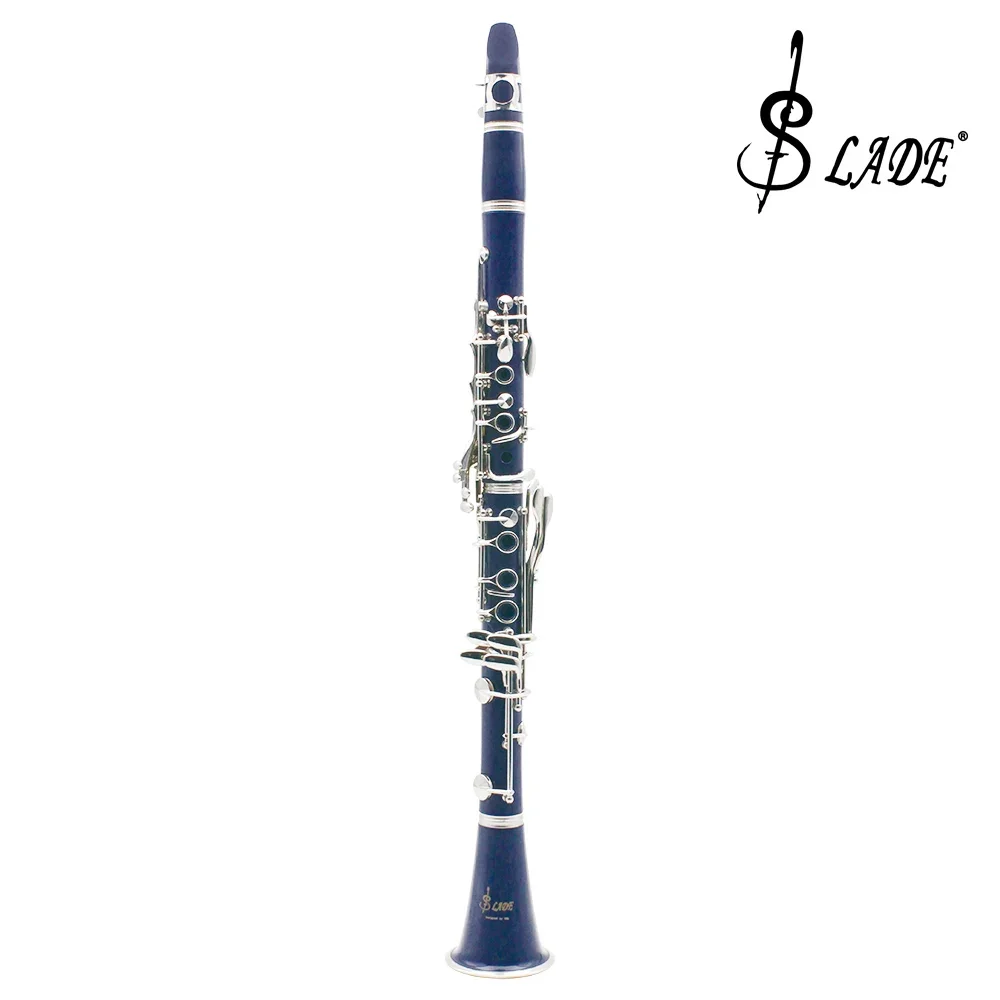 SLADE Clarinet Bb 17 Keys 6 Rings Clarinetto Portable Blackwinds Bakelite Clarinet Professional Woodwind Instruments With Parts