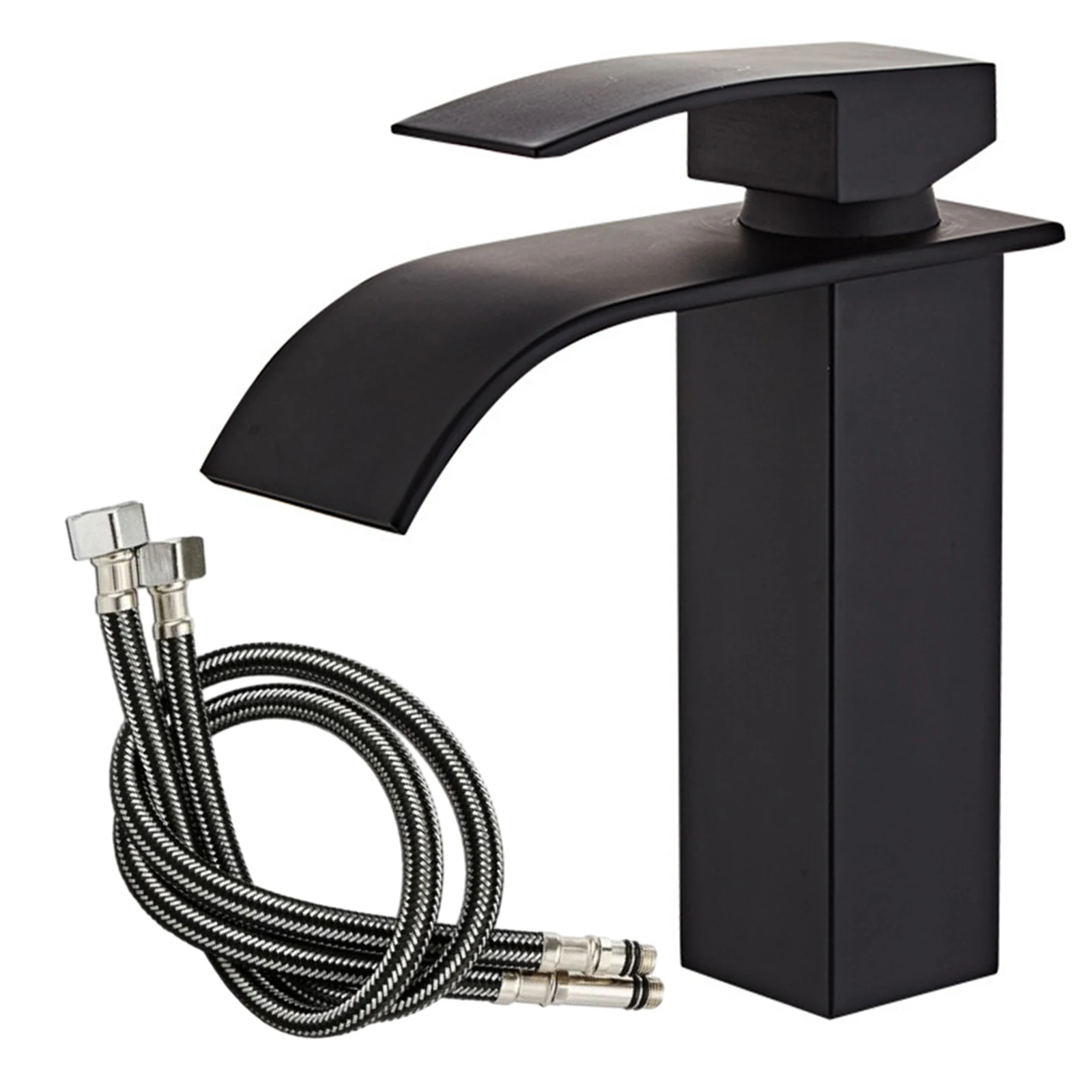 

Black copper core faucet sleek and elegant design corrosion resistant matte black finish convenient single handle control