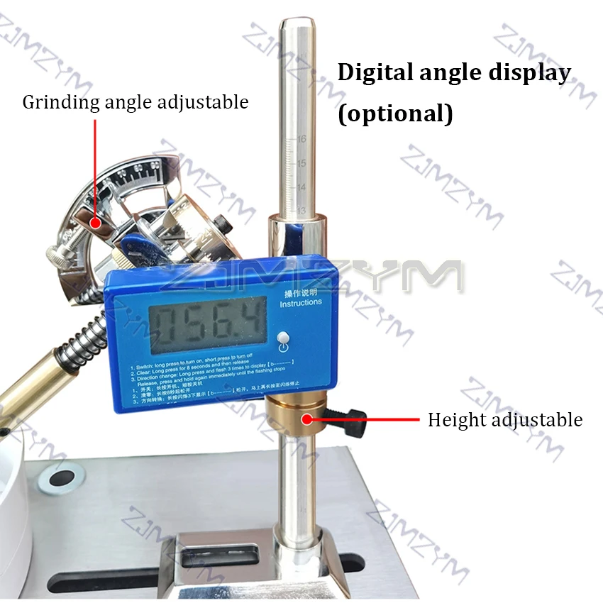 2800RPM Jewelry Processing Gemstone Grinding Polishing Angle Machine Flat Grinding Polishing Faceting Seal Machine