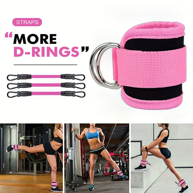 5 PC kickboxing bounce training leg resistance running stretcher kickboxing strength training anklet buckle set 4