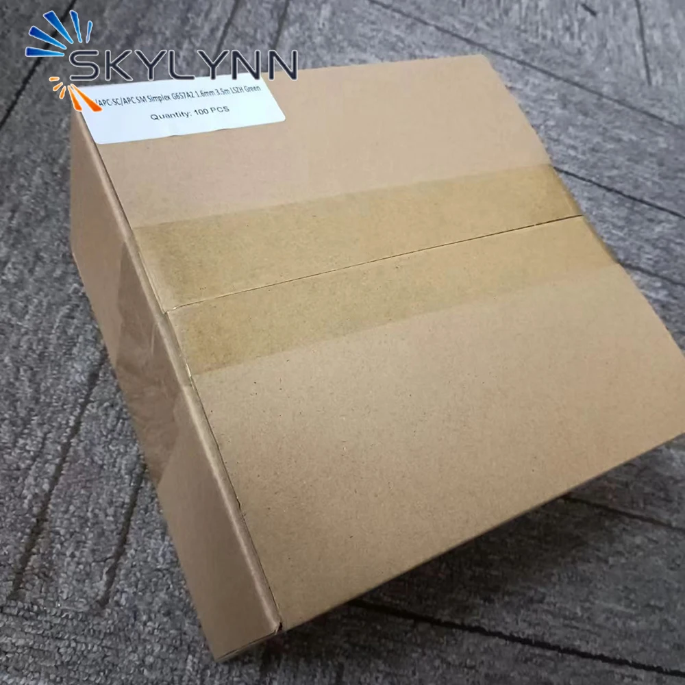 4M Jarreti&egrave;re SC/APC SM G657A2 SX Core 1.6mm Diameter Fiber Optic Patch Cord 100PCS With LSZH Aqua Jacket and Red Tube Socket fiber optic cable
