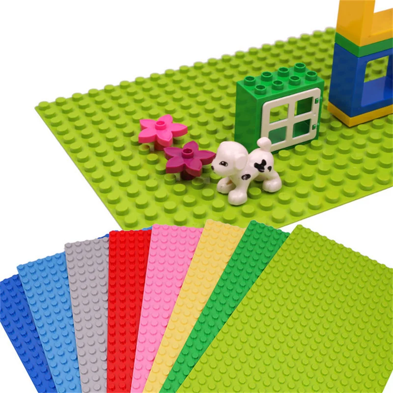 16*32 Dots Large Particle Building Blocks Base Plate Children's DIY Educational Assembled Toys Baseplate Building Blocks Wall building blocks toys block base plate
