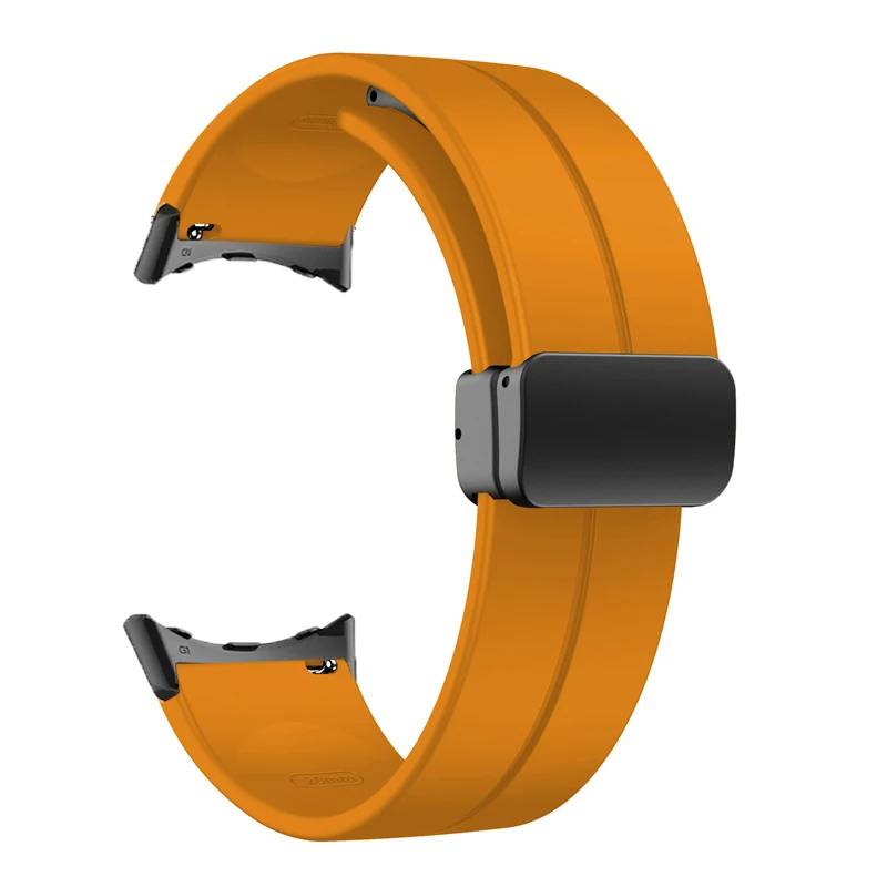 Silicone Magnetic Folding Buckle Sport Wristband Strap