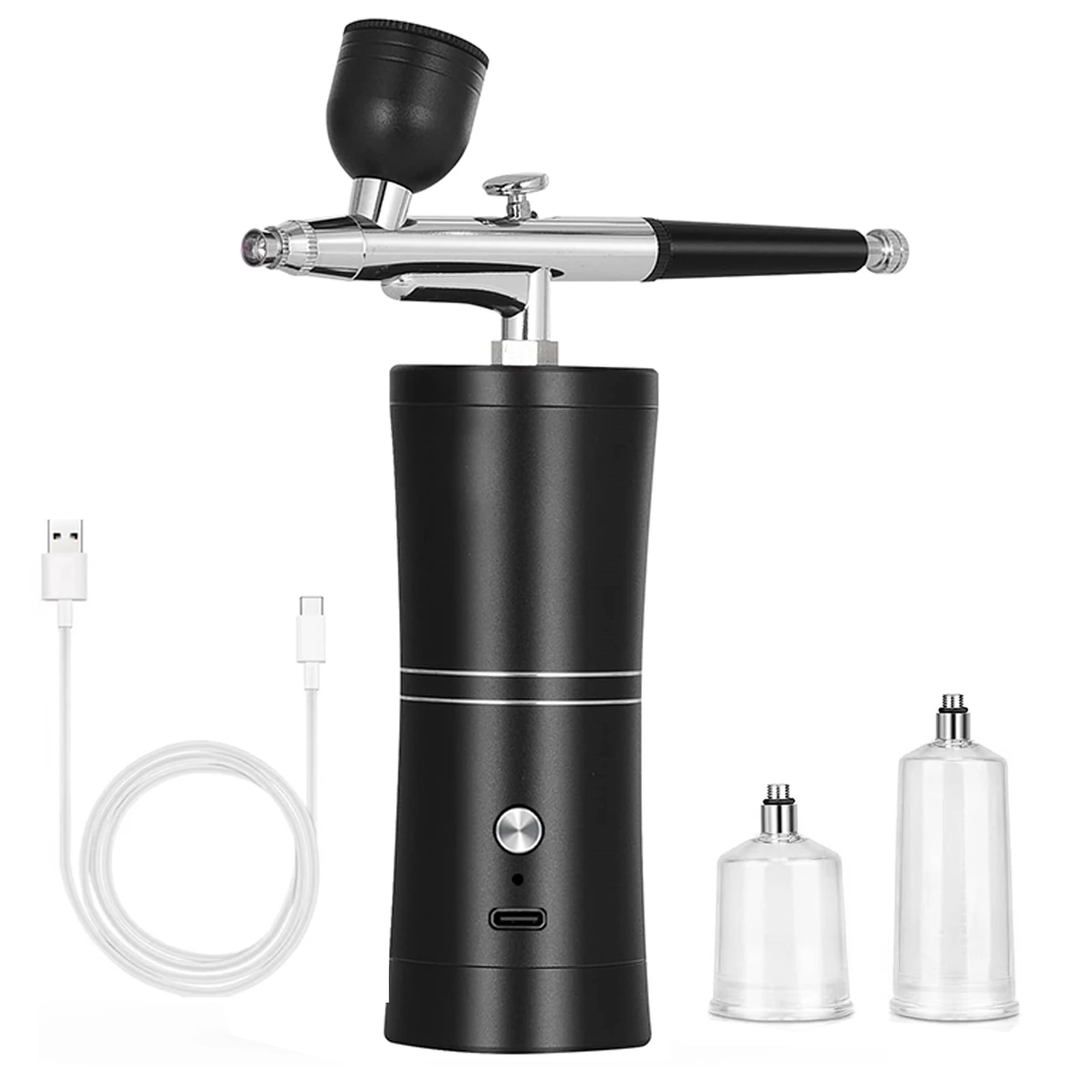 Airbrush Nail Portable Rechargeable Wireless Airbrush With Compressor Single Action Spray Gun for Face Beauty Nail Art 23