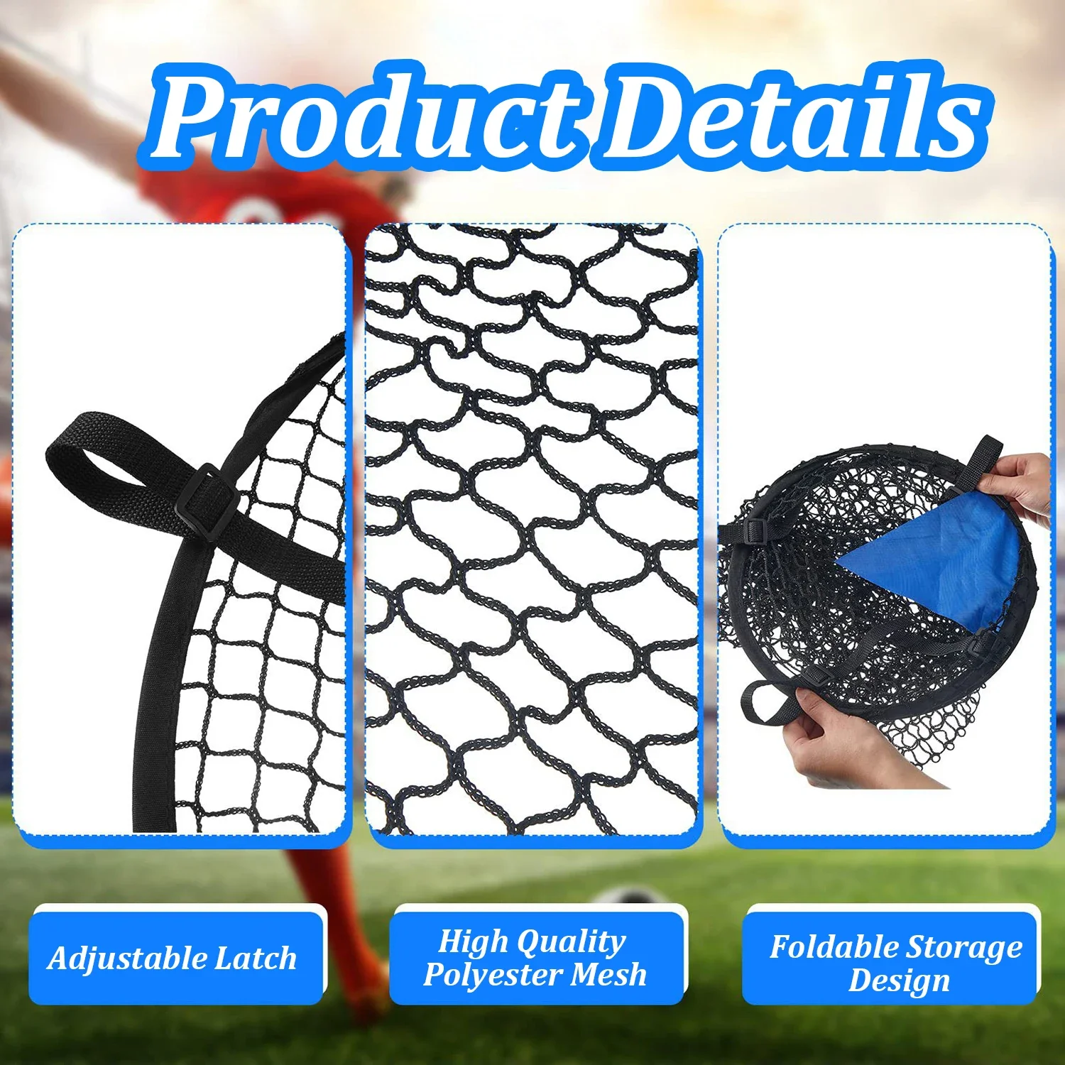 Soccer Football Target Net Foldable Football Training Net Outdoor Throwing Target For Kicking Accuracy Training soccer goal net