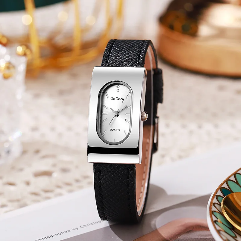 Ladies Watch, Premium Rectangle Ins Wind Niche Student Angolan Temperament Quartz Watch
