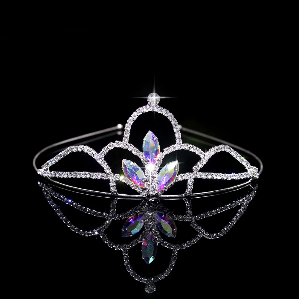 Hair Accessory Hair Headdress Bridal Headwear Hair Band Crown Jewelry Accessories AINAMEISI Exquisite Bride Crystal Love Headdress Female Children's Birthday Party Wedding Prom Crown Headdress Accessories