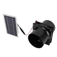 Ventilateur solaire à 62 entrées pour tuyau rond, 10W, 12V, ABS, panneau solaire, kit de ventilation pour maison pour animaux de compagnie, jetable, serre 2
