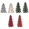 10/12/14CM 1Pc Christmas Decoration Dot Pattern Wooden Xmas Tree Decoration for Home Room Decoration 2025 New Year Gifts