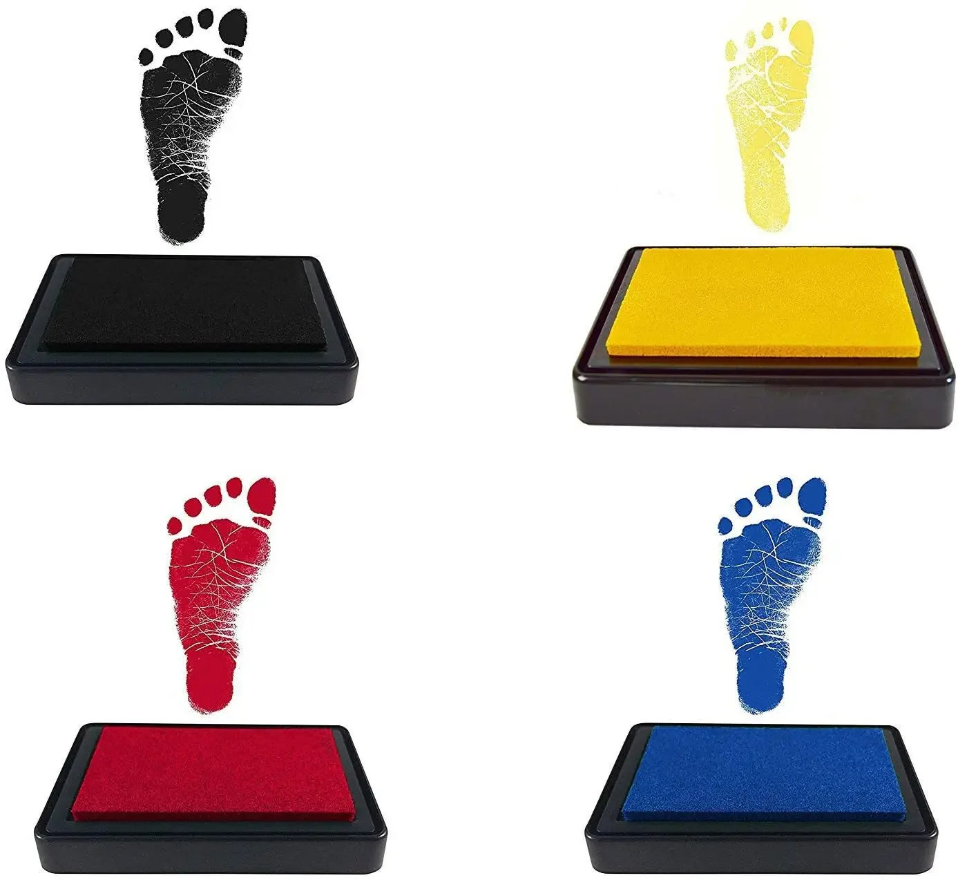 Newborn Baby DIY Hand And Footprint Kit Ink Pads Photo Frame Handprint Toddlers Souvenir Accessories Safe Clean Baby Shower Gift ink pads,hand and footprint kit
