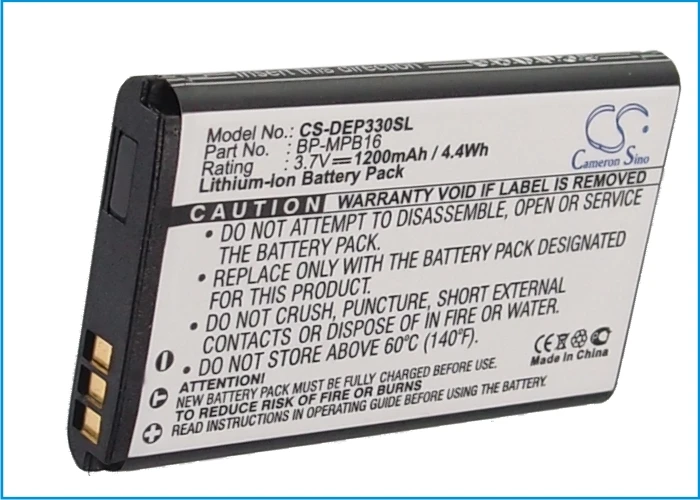 Greenbattery Cameronsino 1200Mah 3.7V 4.44Wh Mobile, Batteria Agli Ioni Di Litio Per Smartphone Per Aeg Bp-Mpb16,Doro Dr6-2009,Hagenuk Dr11-2009