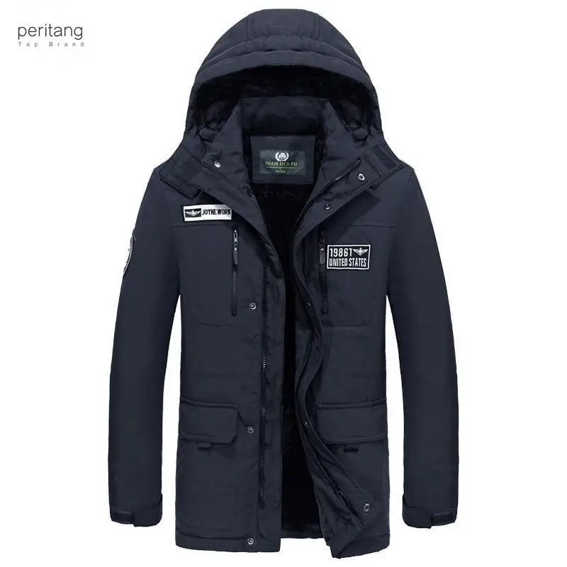 

Men's Performance Tundra Jacket With Added Visibility Winter Big Size M-3XL Casual Slim Cotton Hooded Parkas