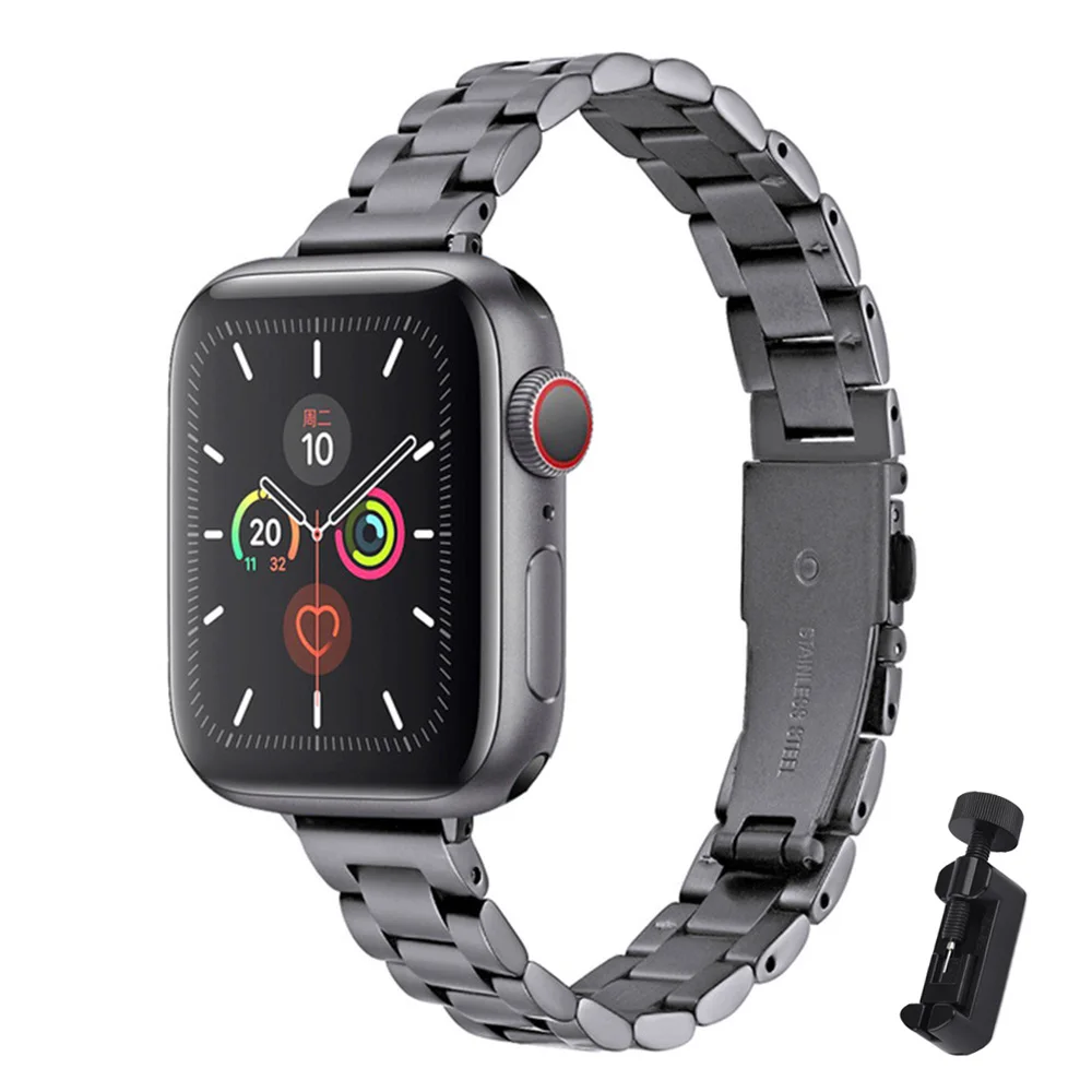 ตัวเลือกสินค้า สายคาดนาฬิกาสแตนเลสสตีล สำหรับ Apple Watch ทุกขนาด