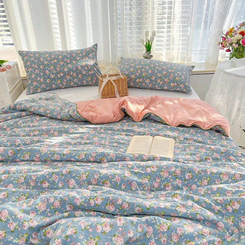 Printed Summer Comforter for Bedroom Apartment Bedding 110 150 200cm 1pc