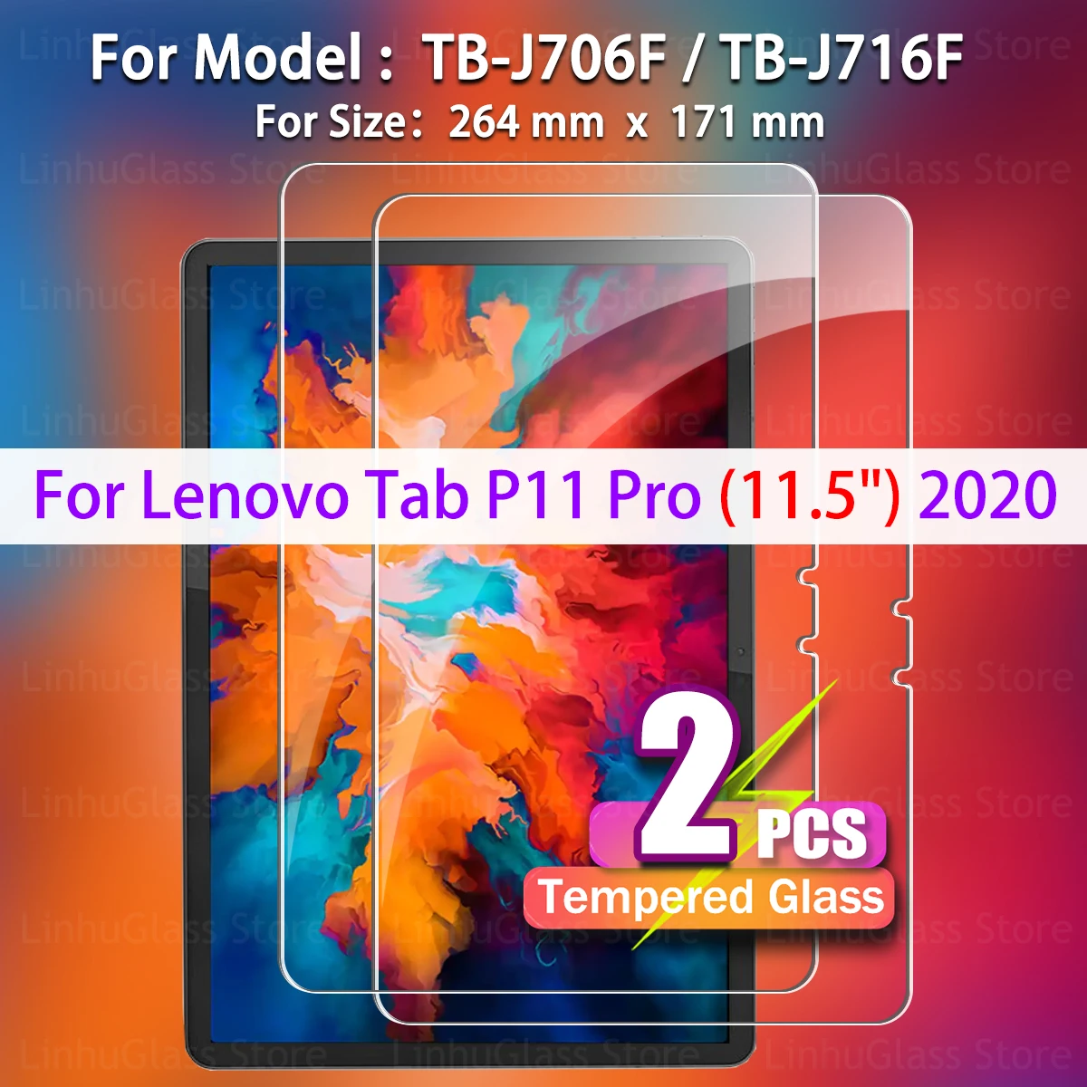 Premium 2-Pack Tempered Glass Screen Protector