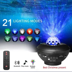 Estrela lâmpada de projeção luz controle remoto lâmpada cabeceira a laser ambiente luzes bluetooth música noite luz decoração para casa acessórios