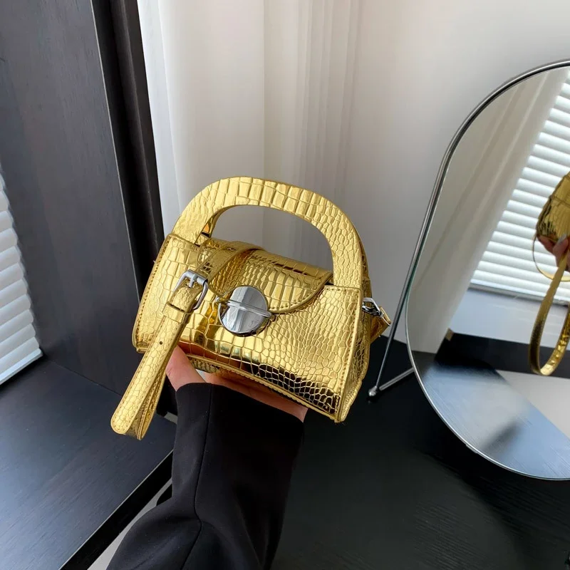 

Однотонная флип-сумка 2024 с внутренним отсеком, сумка через плечо с замком, Лидер продаж, мягкая женская сумка из ПУ кожи с швейной нитью