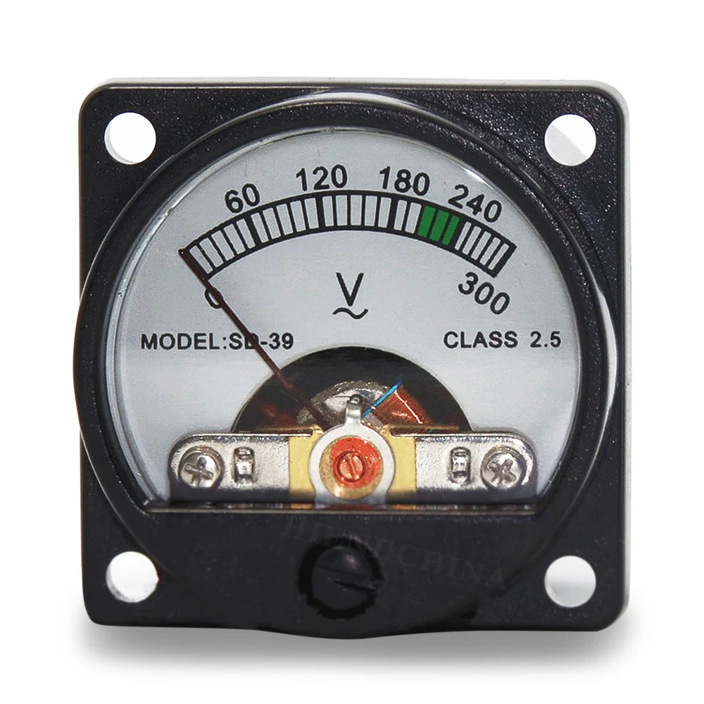 

V-012 Tube Voltage Meter Sound Power Filter With Backlight Voltage Meter Ac Meter