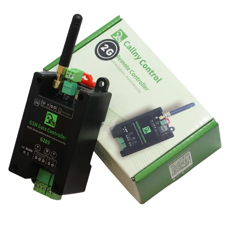 G203 2G/4G 무선 GSM SMS 원격 제어기 1채널 스위치 1 릴레이 출력 ..