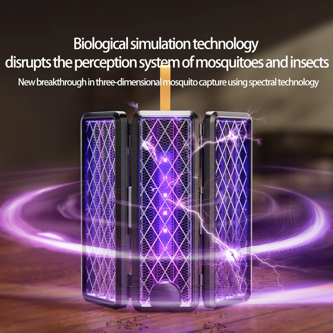 Mosquito Killer Lamp Mosquito Lamp Xiaomi Qualitell Folding Electric Mosquito Killer Portable Rechargeable With Purple Light Mini Exterminator Anti-mosquito Device