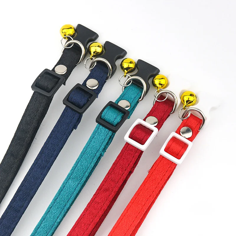 Cat Collar,Cotton Breakaway with Bell,Safety Buckle Wedding Cat Collar for Girl Boy Cats and Small Dogs,Adjustable Pet Supplies 6