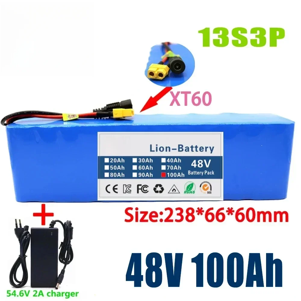 13S3P 99999 mAh 48 V Lithium-Ionen-Akku 2000 W 99999 mAh Lithium-Ionen-Akku für 54,6 V motorisierte Roller BMS – Detail 7