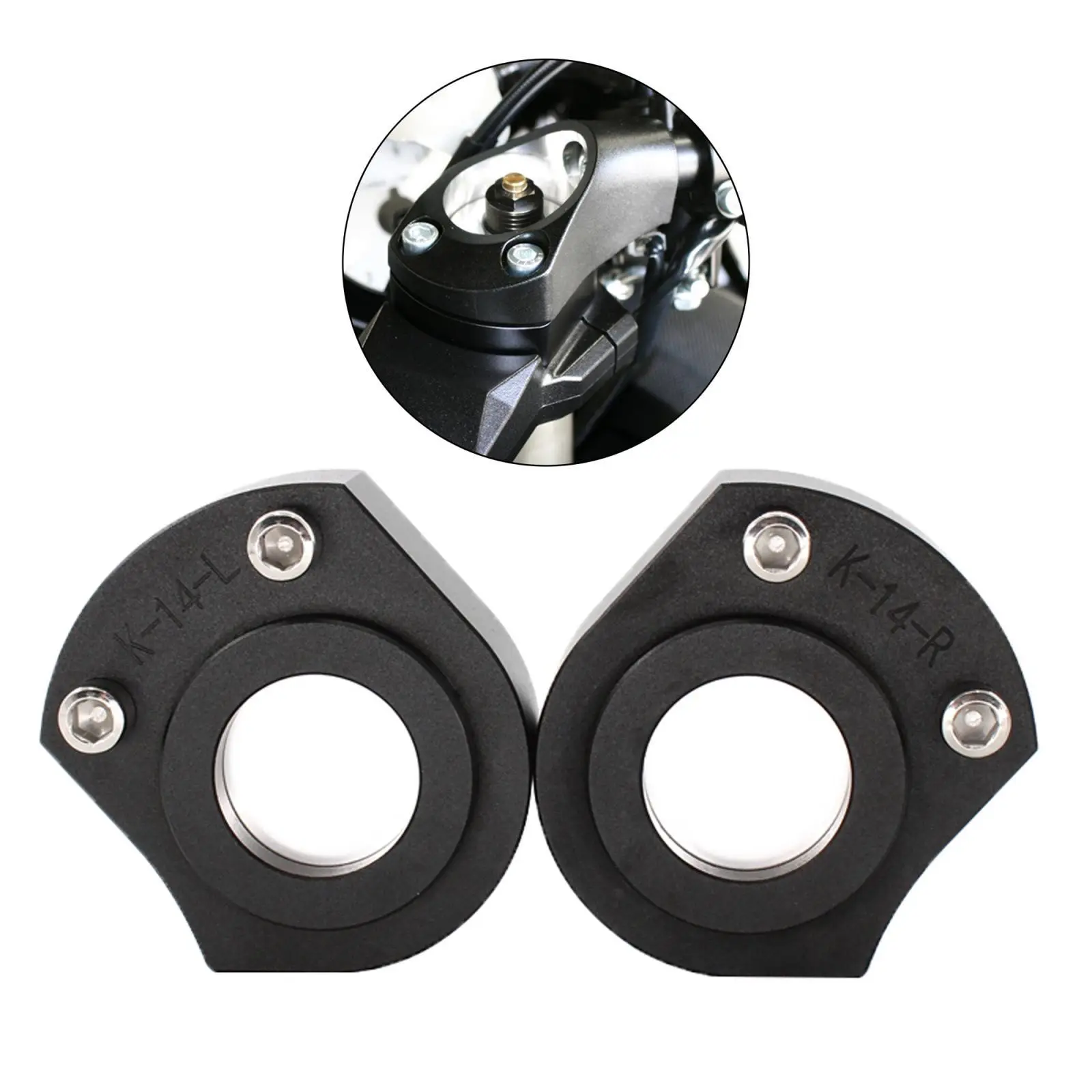 Aluminum Alloy Handlebar Riser Spacer for Kawasaki ZX-14R ZX14R ZZR 1400 2006-2018 Handle Bar Mount Adapters