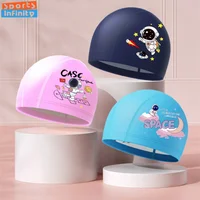 Children Swimming Cap Cute Waterproof High Elastic Ear Protection Swimming Hat for Boys Girls Cartoon Kid Swimming Accessories 1