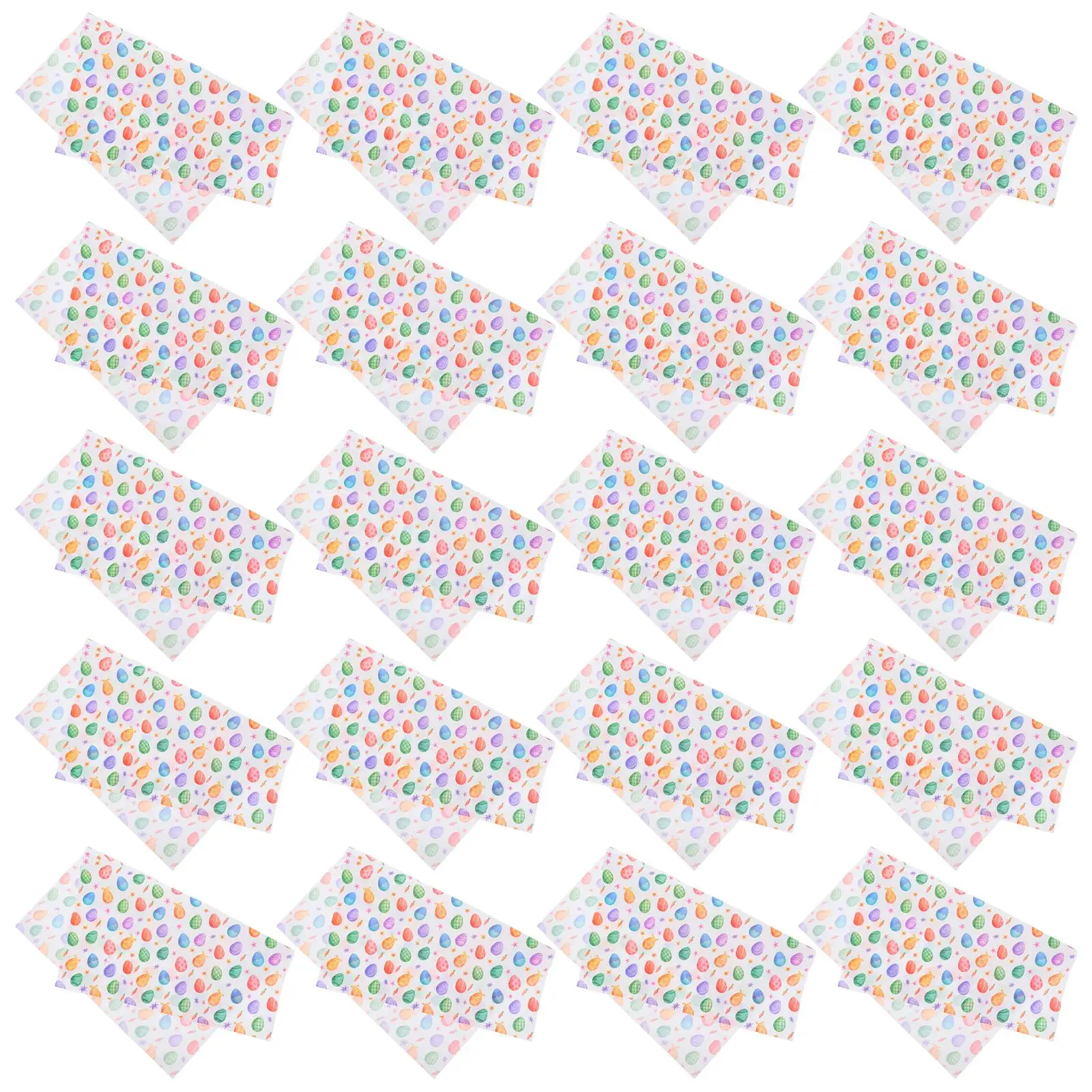 20 Pcs Disposable Paper Napkins Easter Party Supplies Decorative Tableware Holiday Print Napkin Egg Festive Serviettes