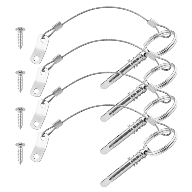 

Stainless Steel Quick Release Pins Marine Hardware 6.3mm 1/4inch Pins Quick Fixing for Ship Outfitting High Strength